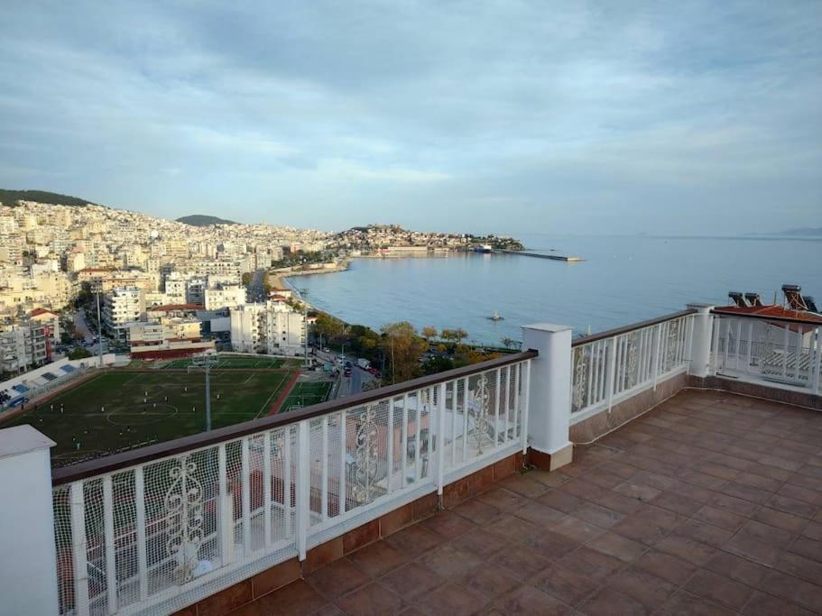 Finas Penthouse,Private Terrace,Great View,Mins From Sea Leilighet Kavála Eksteriør bilde