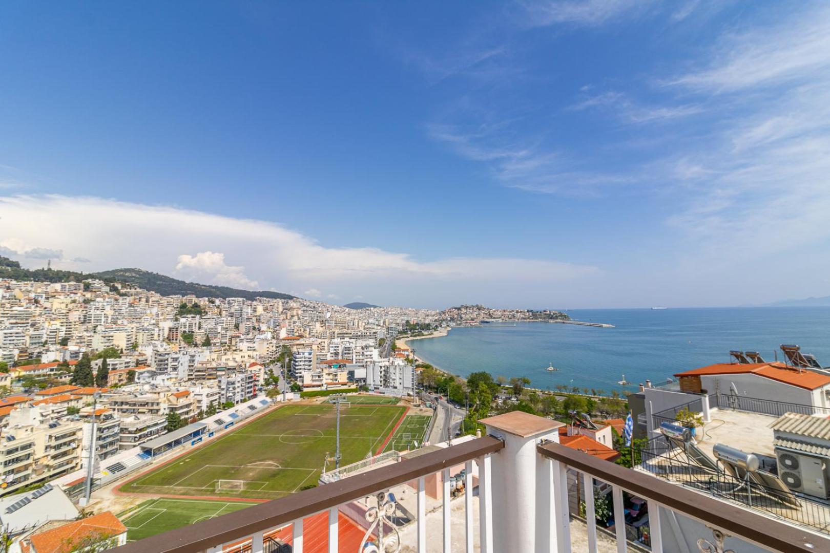 Finas Penthouse,Private Terrace,Great View,Mins From Sea Leilighet Kavála Eksteriør bilde
