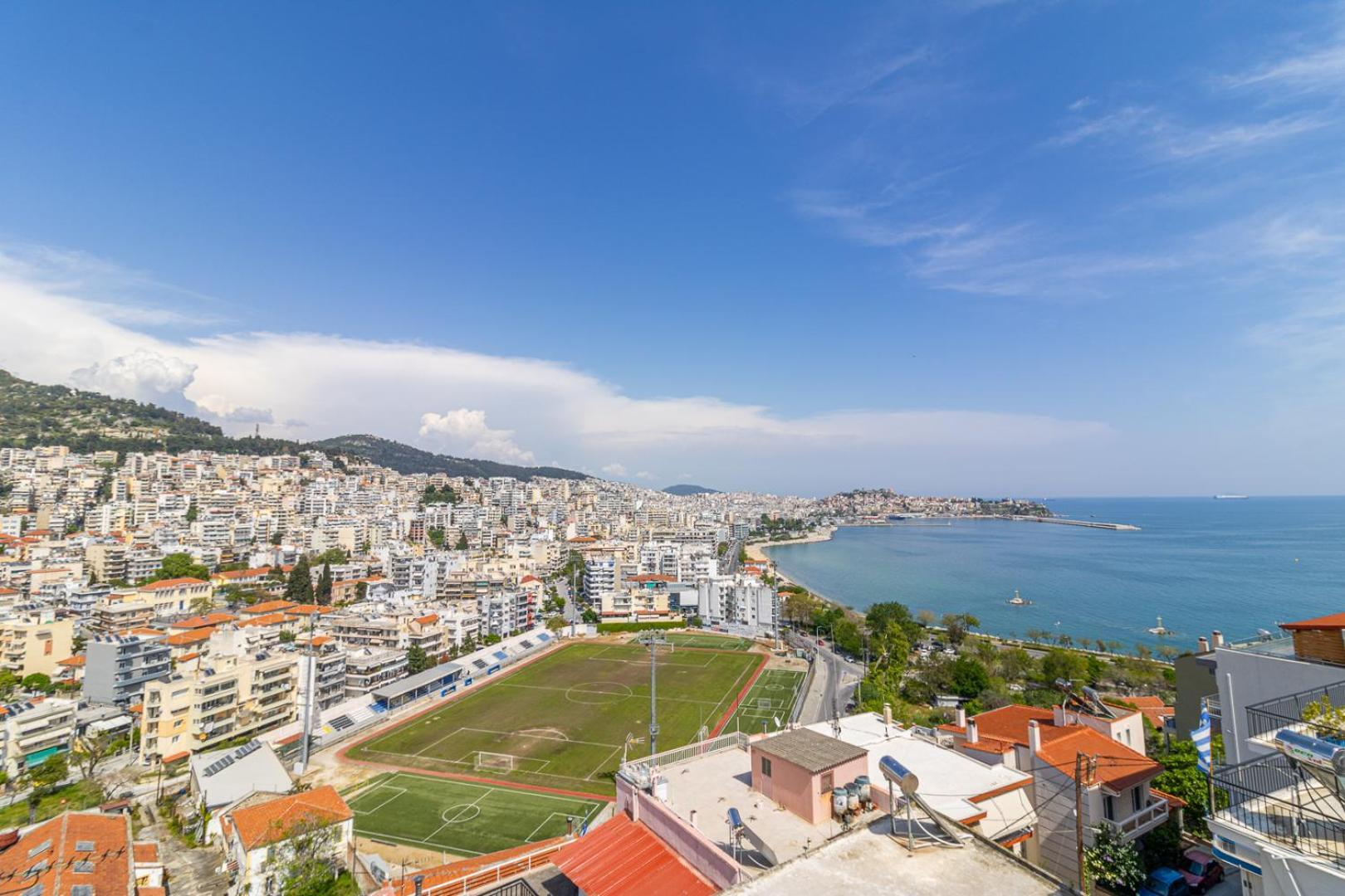 Finas Penthouse,Private Terrace,Great View,Mins From Sea Leilighet Kavála Eksteriør bilde